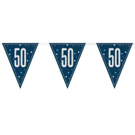 Flaggirlander 50 år Blå & Sølv