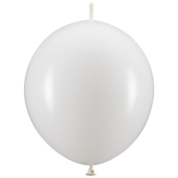 Lenkende Latexballonger Hvit 20-pakning