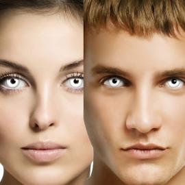 Smiffys Hvite Zombie Linser