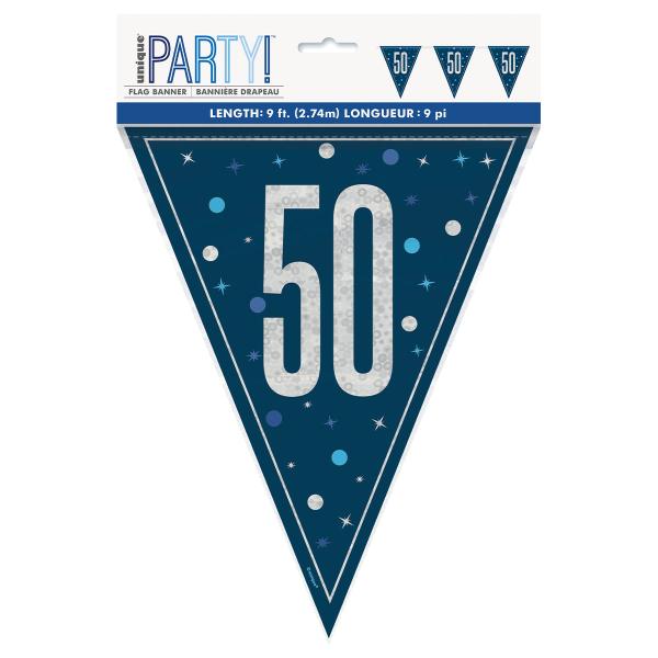 Flaggirlander 50 år Blå & Sølv