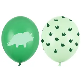 Latexballonger Dinosaur Grønn 50-pakning