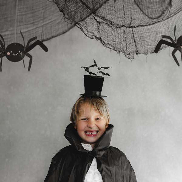 Hårbøyle med Sylinderhatt & Flaggermus