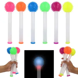 Blinkende Stav med Neonfarget Piggball 23 cm