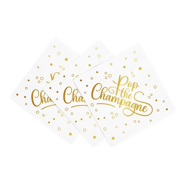 Engangsservietter Pop the Champagne 20-pakning
