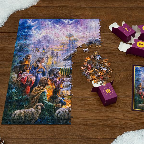 Adventskalender Puslespill Stille Natt