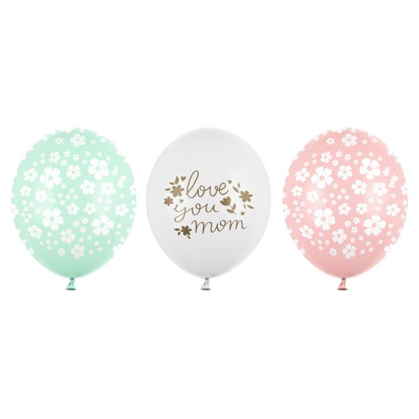 Latexballonger Love You Mom 50-pakning