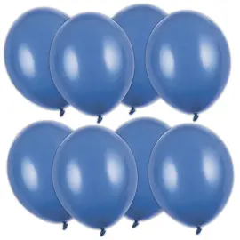 Sterke Ballonger Marinebl&aring; Pastell 12 cm 100-pakning