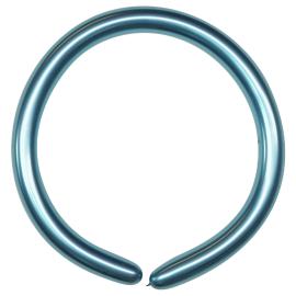 Figurballonger Chrome Blå 100-pakning