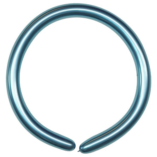 Figurballonger Chrome Blå 100-pakning