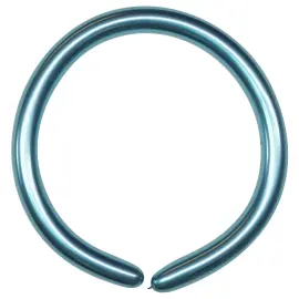 Figurballonger Chrome Blå 100-pakning