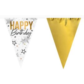Vimpelgirlander Happy Birthday Stjerner