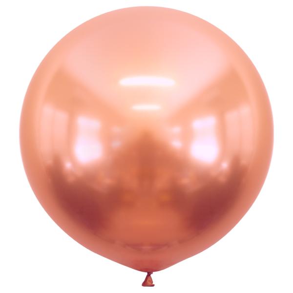 Stor Latexballong Chrome Rosegull
