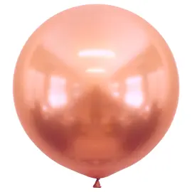 Stor Latexballong Chrome Rosegull