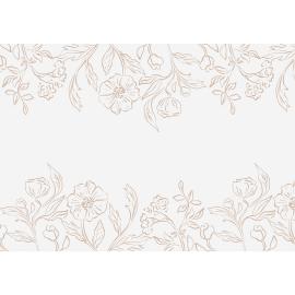 Bordl&oslash;per med Blomsterm&oslash;nster 40 x 500 cm