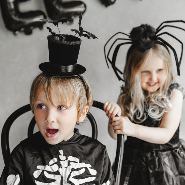 Hårbøyle med Sylinderhatt & Flaggermus