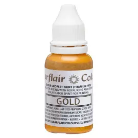 Sugarflair Spiselig Farge Gull