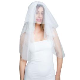 Tyllslør Hvit 75 cm