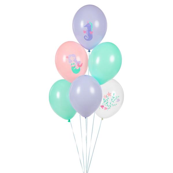 Latexballonger Havfrue Mix