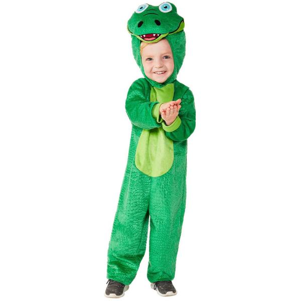 Krokodillekostyme Grønn Barn