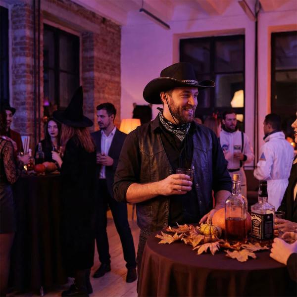 Cowboyhatt Ville Vesten Svart