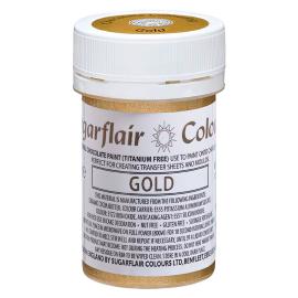 Sugarflair Karamellfarge Gull Matt