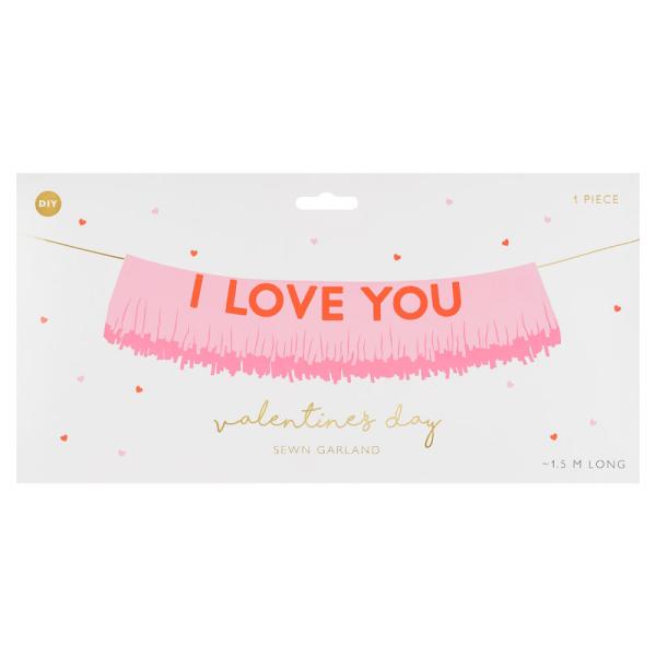 I Love You Girlander Rosa