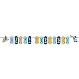 Space Skater Girlander Happy Birthday