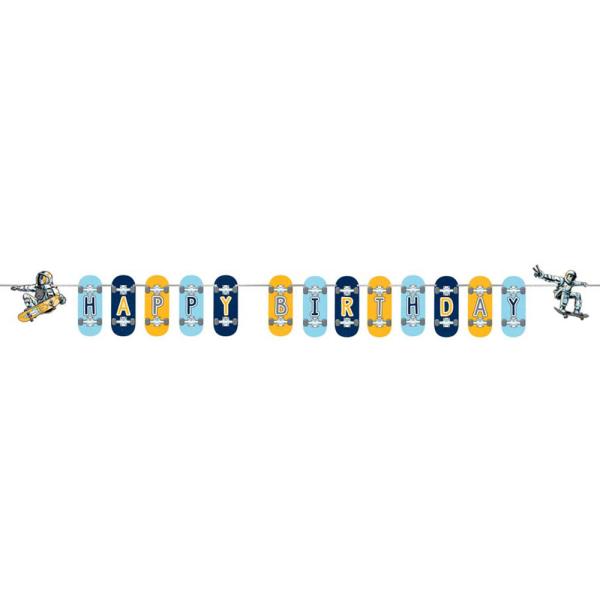 Space Skater Girlander Happy Birthday