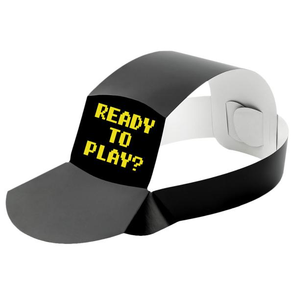 Papircaps Gamer Svart 6-pakning