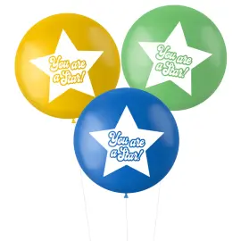 Ballonger XL You Are A Star Blå/Grønne/Gule