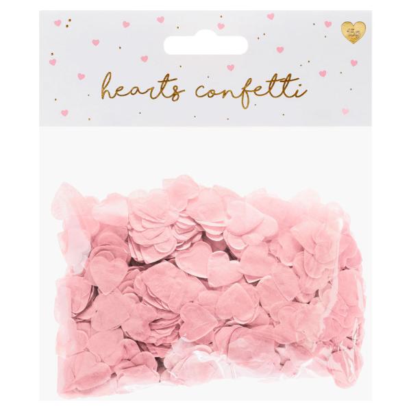 Konfetti Rosa Hjerter