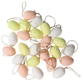 Hengende P&aring;skeegg Fargemix 5 cm 24-pakning
