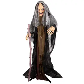 Animert Gammel Heks 160 cm
