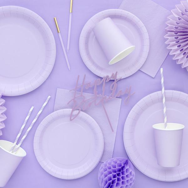 Papptallerkener Lavendel 23 cm 6-pakning