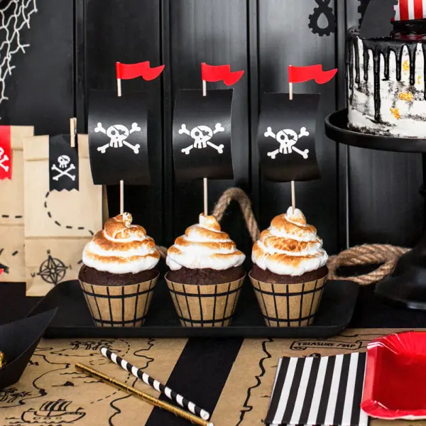 Pirates Party Cupcake Pyntesett