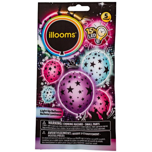 LED Ballonger Flerfarget med Stjerner