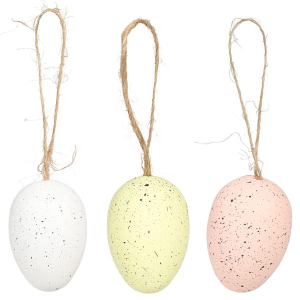 Hengende Påskeegg Fargemix 5 cm 24-pakning