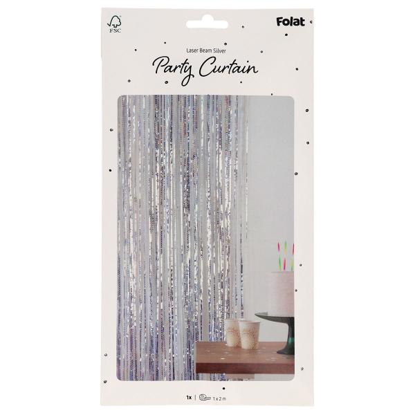 Party Draperi Iriserende Sølv 200x100 cm