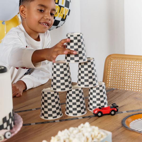 Pappkopper Racing Flagg 6-pakning