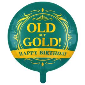 Rund Folieballong Old But Gold 46 cm