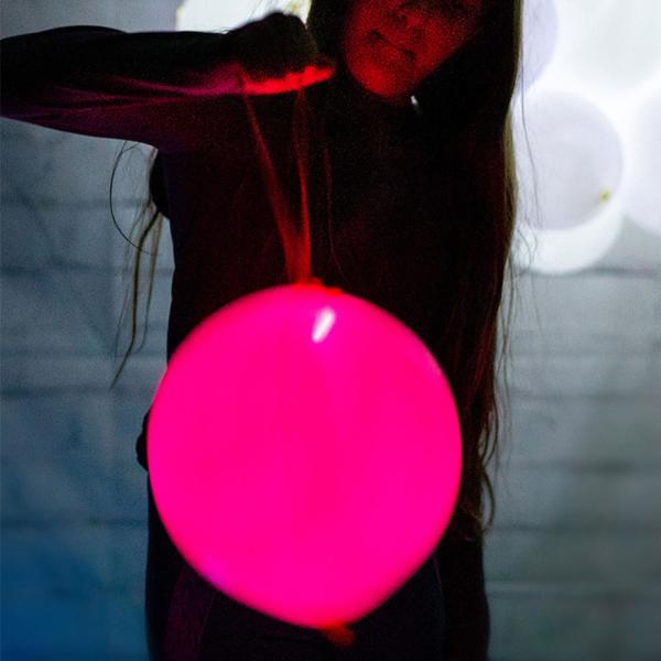 LED Mini Punch-Ballonger Flerfarget