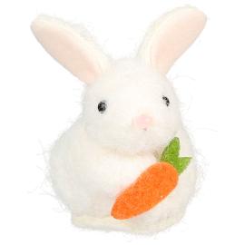 Hengende Hvit Kanin 6x8 cm