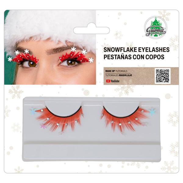 Røde Løsvipper med Snøfnugg