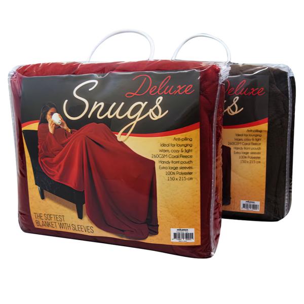Fleeceteppe Snugs Deluxe Rødt