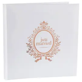 Gjestebok Just Married Rosegull