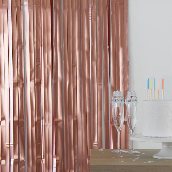 Party Draperi Matt Rosegull 200x100 cm