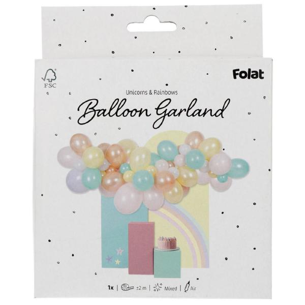 Ballonggirlander Unicorns Rainbows 66-pakning