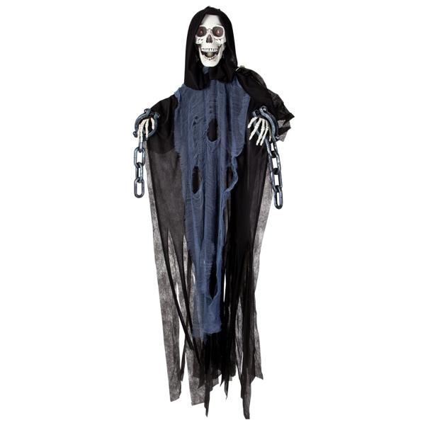 Animert Hengende Lenket Mannen med Ljåen 153 cm