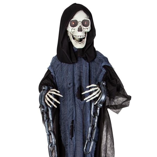 Animert Hengende Lenket Mannen med Ljåen 153 cm