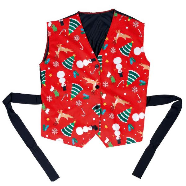Rød Julevest